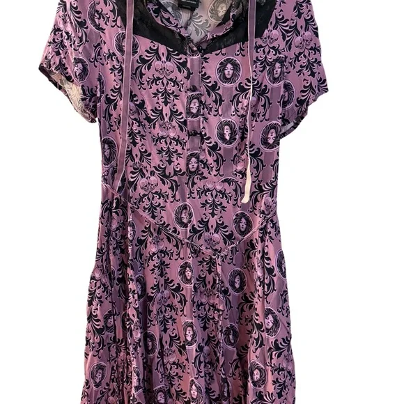 🖤💜 Disney Haunted Mansion Dress, Ears & Purse Set – Excellent Condition 💜🖤 - Picture 3 of 12